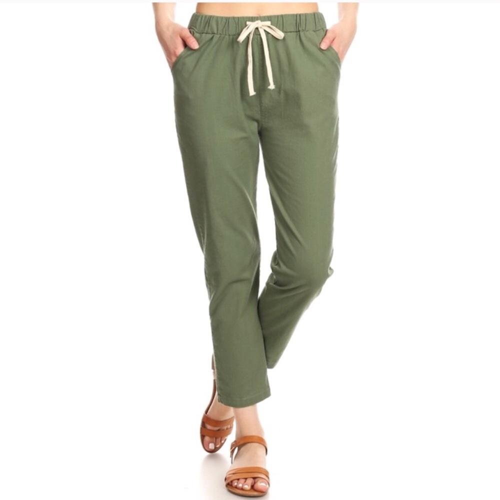 High waist utility pants